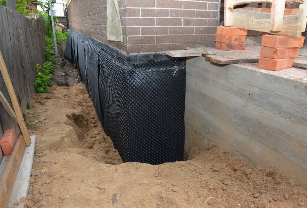 Happy homeowners after waterproofing job in Lake Zurich